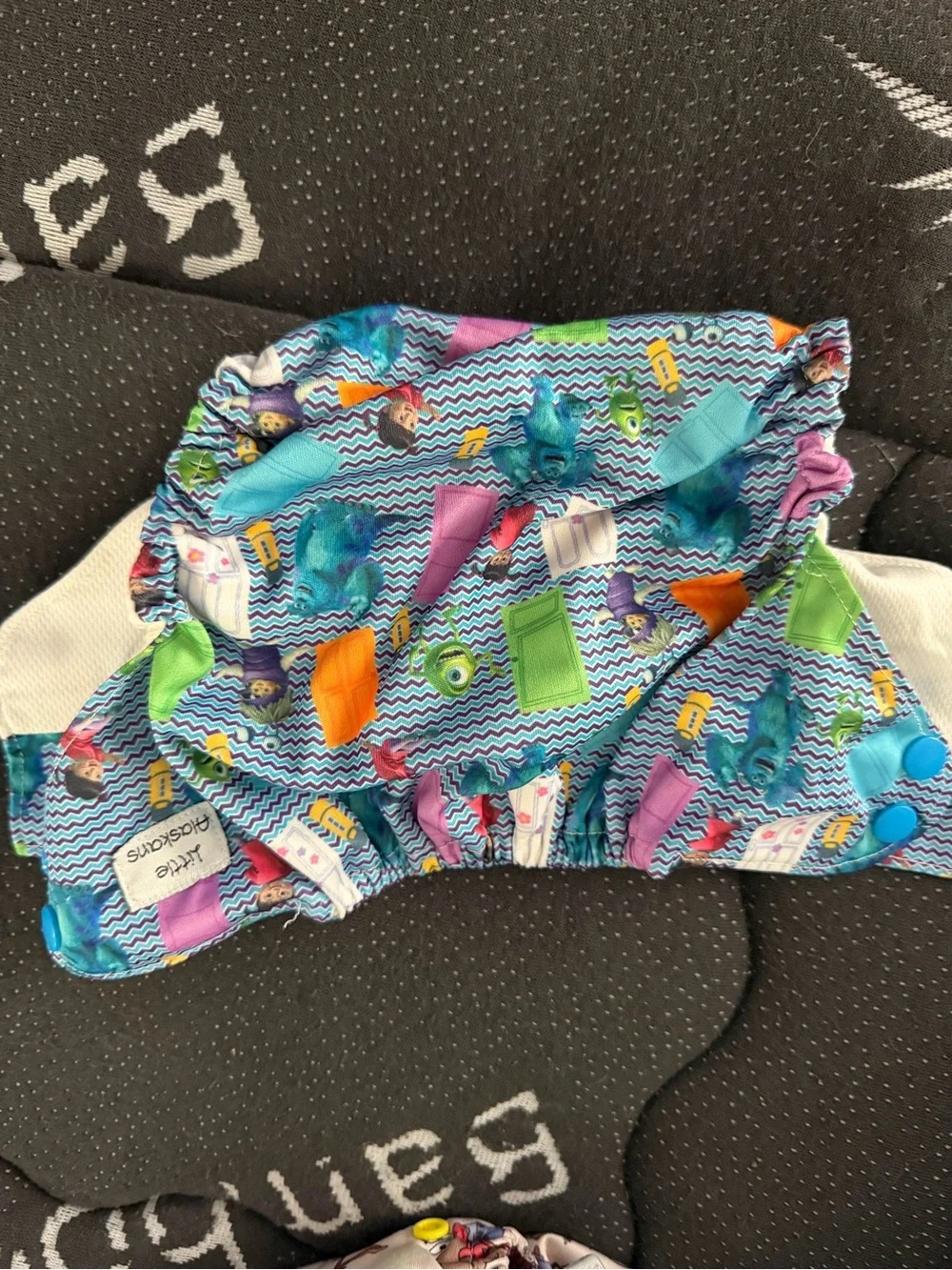 Monsters Inc Kids Adjustable clothe Diaper - Blue